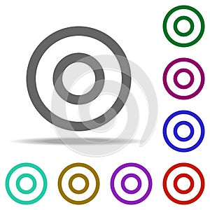 target icon. Elements of web in multi color style icons. Simple icon for websites, web design, mobile app, info graphics