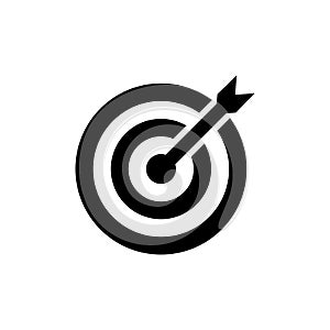 Target Icon in flat style. Aim symbol