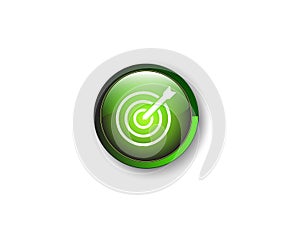 Target icon goal logo concept mission icon achievement symbol