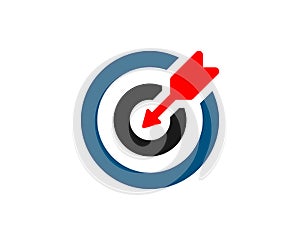 Target icon goal logo concept mission icon achievement symbol