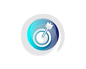 Target icon goal logo concept mission icon achievement symbol