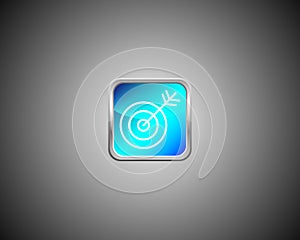 Target icon goal logo concept mission icon achievement symbol