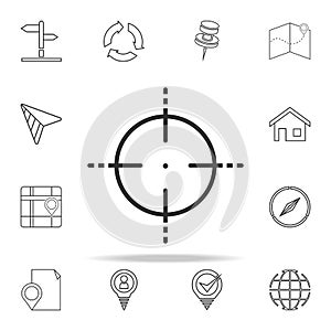target icon. navigation icons universal set for web and mobile