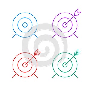 Target icon set