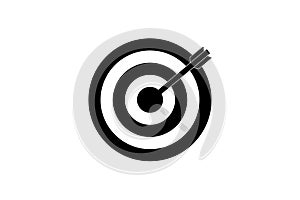 Target icon set on white background