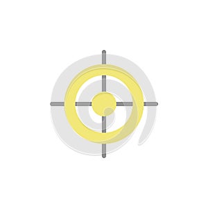 Target icon. Simple color vector elements of navigation icons for ui and ux, website or mobile application