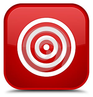 Target icon special red square button