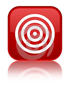 Target icon special red square button