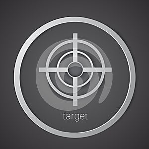Target Icon Strategy New Idea Business Concept