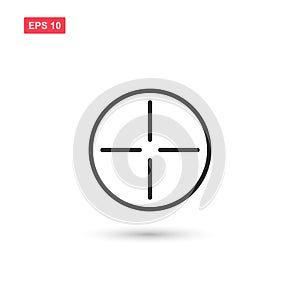 Target icon vector isolated 6