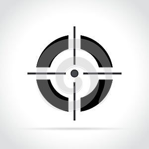 Target icon on white background