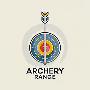 target icon with words archery range
