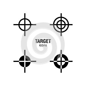 Target icons black and white