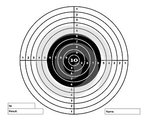 Target for pneumatic shooting