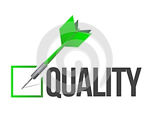 Target quality illustration design photo