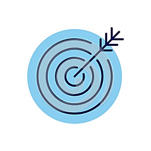 Target related vector icon