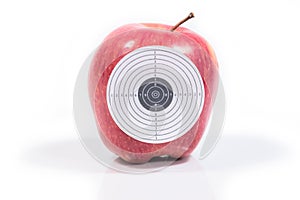 Target ripe apple