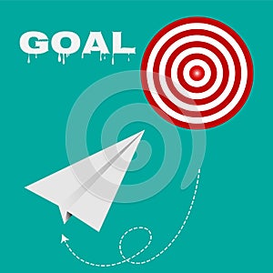 Target route success business, Strategy concept goals vector EPS 10.