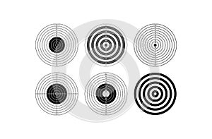 Target shoot vector. TARGET TEMPLATE DESIGN. SHOOT VECTOR