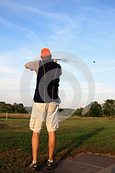 Target Shooter and Gun Smoke photo