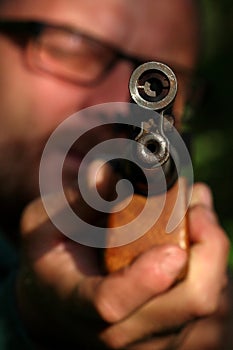 Target shooting with air gun