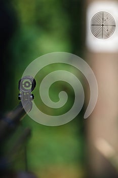 Target shooting with air gun