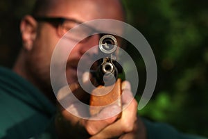 target shooting with air gun