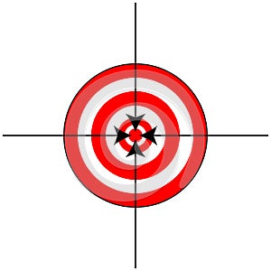 Target Sign with Crosshairs