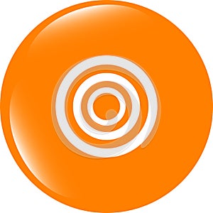 Target sign icon. Pointer symbol. Modern UI website button