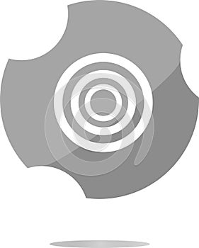 Target sign icon. Pointer symbol. Modern UI website button