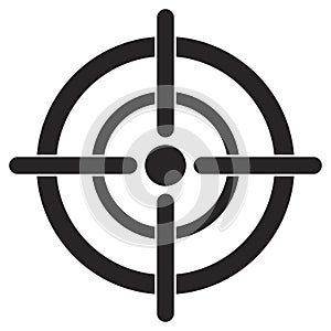 Target symbol sign icon - vector illustration