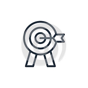 target vector icon. target editable stroke. target linear symbol for use on web and mobile apps, logo, print media. Thin line
