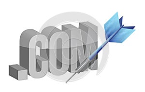 Target the web. Illustration design