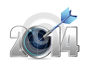 Target year 2014. illustration design