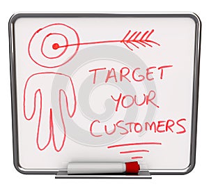 Target Your Customers - Dry Erase Board photo