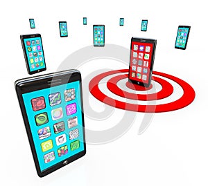 Targeted Smart Phone Application Icons for Apps photo