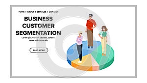 targeting busines customer segmentation vector photo