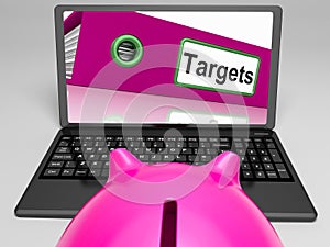 Targets Laptop Means Aims Objectives photo