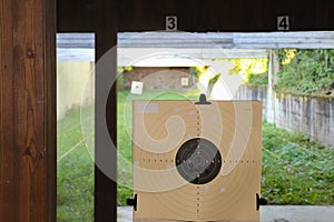 Targets at the shooting range