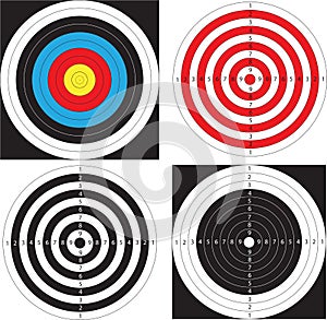 Targets. Vector. photo
