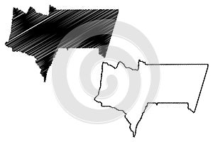 Tarija Department Plurinational State of Bolivia, Departments of Bolivia map vector illustration, scribble sketch Tarija map photo
