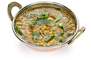 Tarka dal , red lentils curry , indian dish