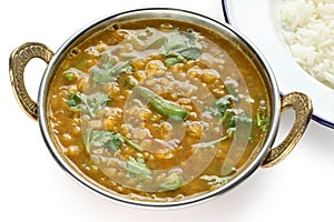 Tarka dal , red lentils curry , indian dish