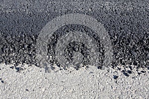 Tarmac layers close-up