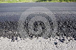 tarmac layers close-up