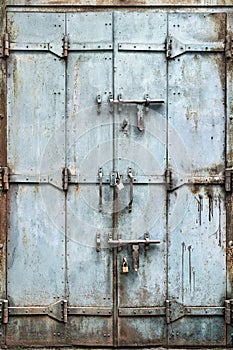 Tarnished Metal Door