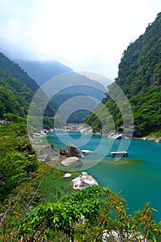 Taroko Gorge in Taroko National Park in Xiulin, Hualien,