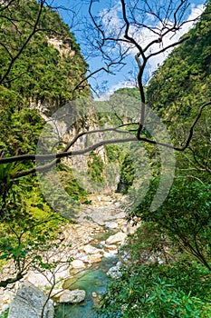 Taroko national park canyon landscape in Hualien, Taiwan.