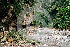 Taroko National Park, mountain and nature scenery in Hualian, Taiwan