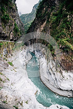 Taroko National Park, mountain and nature scenery in Hualian, Taiwan